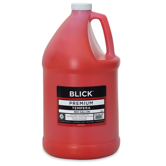 Blick Premium Grade Tempera - Red, Gallon