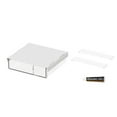 thumbnail image 1 of Ganchos para colgar caja de almacenamiento de cajón invisible debajo del escritorio sin perforaciones estante inferior del escritorio caja organizadora oculta de cosas buenas de oficina armario más ca, 1 of 2