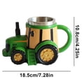 thumbnail image 2 of Tractor Shaped Coffee Mug Cup, Novelty Farm Vehicle Home Decor, Unique Gift for Tractor Lovers, for Kitchen Dining Farmhouse Theme, 2 of 9
