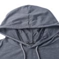 thumbnail image 4 of Sweat à Capuche à Manches Courtes pour Homme S'Adapte à un T-Shirt Slim, 4 of 6