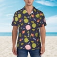 thumbnail image 4 of Lsque Frog And Flowers pattern Hawaiian Shirt for Men, Unisex Summer Beach Casual Short Sleeve Button Down Shirts-X-Large, 4 of 9