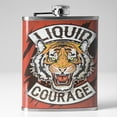 thumbnail image 2 of Liquid Courage Stainless Steel 8 oz Liquor Flask, 2 of 6