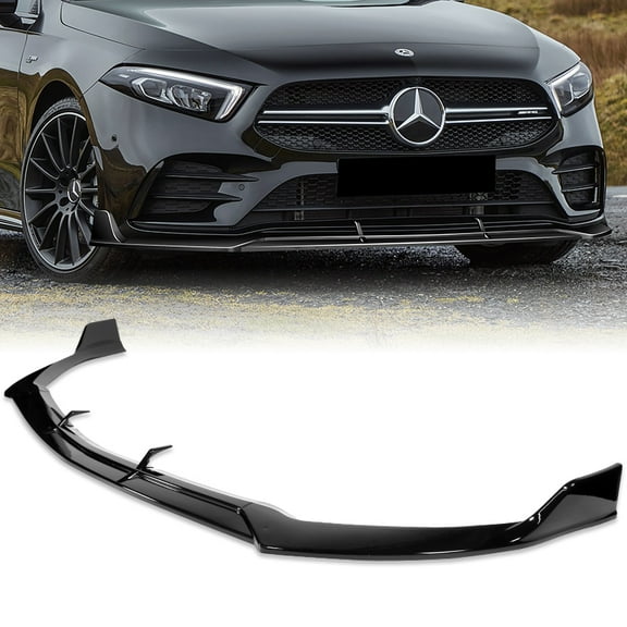 Stay Tuned Performance For 2019-2023 Mercedes A-Class AMG W177 Painted Black Front Bumper Lip Spoiler