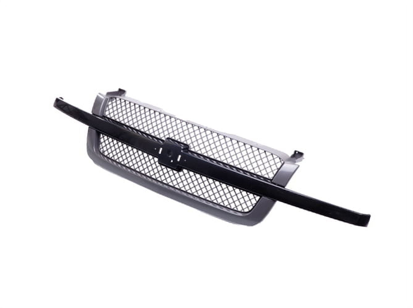 Tomoka Replacement Parts Front Grille Grill Black With Mesh Insert Compatible With Chevrolet Silverado 1500 / 1500HD / 2500 / 2500HD / 3500 Classic For 2003-2007 Pickup Truck