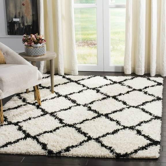 Safavieh Daley Geometric Plush Shag Area Rug or Runner