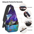 thumbnail image 3 of Lsque Scooby-Doo Pattern Cross Chest Bag Diagonally – Premium Durable Front Chest Sling with Adjustable Padded Strap, High-Capacity Storage, 3 of 8