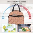 thumbnail image 4 of Naloa Mushroom Print Lunch Bag for Women & Men Insulated Lunch Box or Cooler Lunch Tote Bags for Work, Travel, Outdoor, 4 of 5