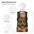 thumbnail image 3 of Sikiie Surreal Meditating Cat Basketball Jersey Reversible Men's Mesh Athletic Sports Shirts Training Practice S-4XLLarge, 3 of 6