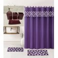 thumbnail image 1 of SAMIMPORT-2011 Juego de cortinas de ducha de cerámica morada para baño, 183 x 183 cm, 19 unidades, 1 of 1