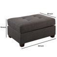 thumbnail image 5 of Cocktail Ottoman In Dark Gray, 5 of 5