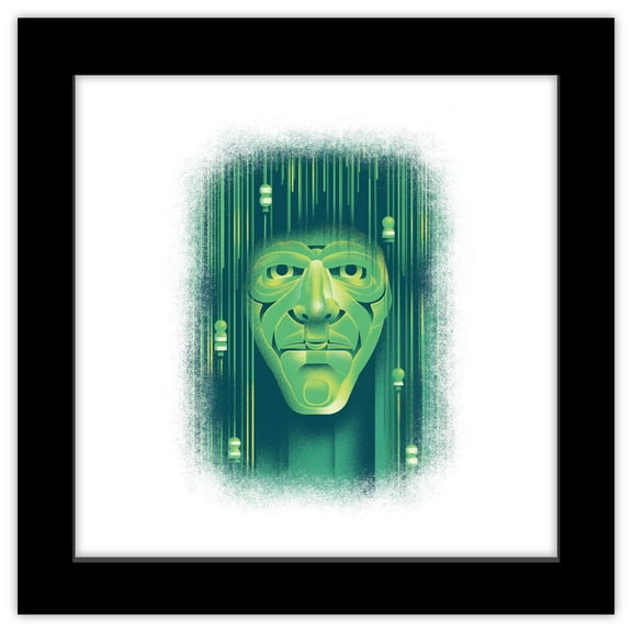 Gallery Pops Wicked - Emerald Oz Wall Art, Black Framed Version, 12" x 12"