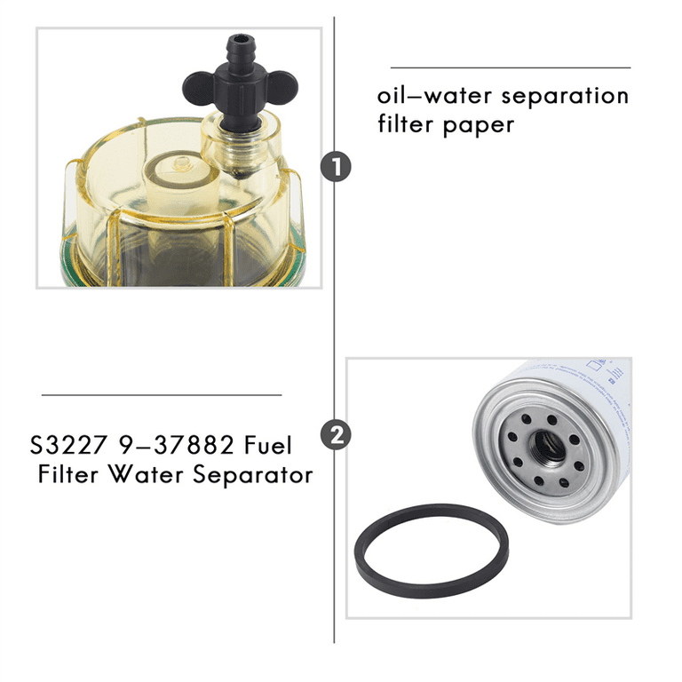 Fuel Filter Water Separator Assembly S3227 for Boat Motor