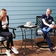 thumbnail image 2 of Outsunny Wicker Dining Table w/ 2-Tier Shelf, Round Coffee Table, Grey, 2 of 10