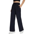 thumbnail image 4 of Futezty Woman Knit Straight Leg Pant Stretch Elastic Waist Petite, 4 of 4