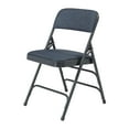 thumbnail image 3 of (Pack of 4) NPS® 2300 Series Fabric Upholstered Triple Brace Double Hinge Premium Folding Chair, Imperial Blue, 3 of 8