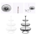 thumbnail image 3 of Wosthever Cesta de frutas de 3 niveles, soporte de bandeja de de fruta de Metal, cesta de almacenamiento, estante de almacenamiento de Almacenamiento y organización del hogar Wosthever HA023730-00, 3 of 6