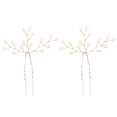 thumbnail image 1 of 2 Pcs Épingle à Cheveux Perle Décor Pièces de Cheveux Bijoux de Mariage Fourche à Cheveux, 1 of 9