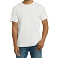 thumbnail image 3 of Hanes Men Beefy-T Crew Neck T-Shirt, Comfortable Short Sleeve Classic Fit Tee, White, S, 3 of 6