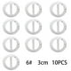 thumbnail image 1 of 63cm10 Uds Clips de bufanda anudados decoración de resina hebillas lisas para camiseta camisa, 1 of 5
