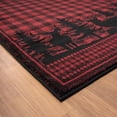 thumbnail image 3 of Woven Trends Plateaus Area Rug 3115 60830 Woodland Red 2' x 7' Runner Modern  Design, Machine-Made Polyester Contemporary for Home Decor Living Room, Bedroom, Entryway, Floor Carpet, 3 of 4