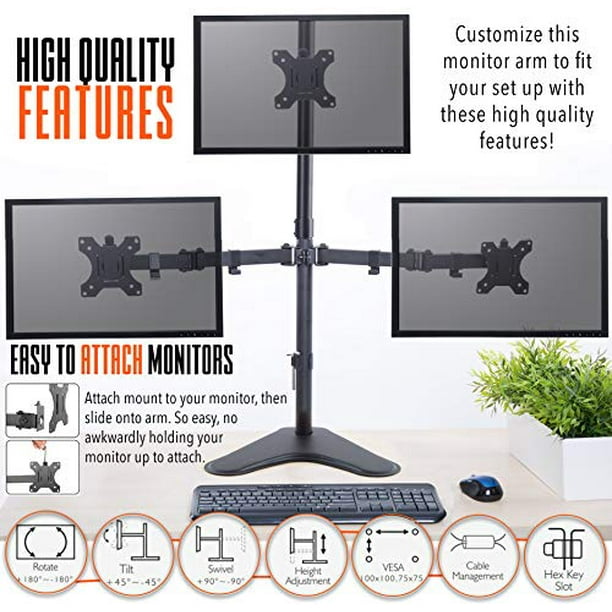 Freestanding Monitor Stand  Monitor Arm by Stand Steady