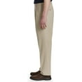 thumbnail image 3 of Harbor Bay by DXL Men's Big and Tall  Men's Big and Tall Waist-Relaxer Pleated Twill Pants, Khaki, 64 Regular/30 Inseam 64 x 30, 3 of 6