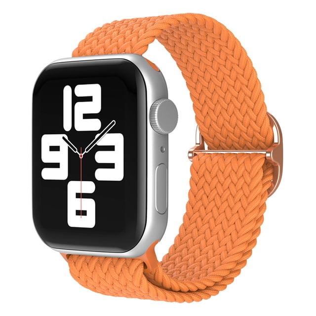 WIFKLSIIPG Adjustable Sliding Buckle Nylon Woven Breathable Solid Color Strap for Models Smartwatches