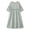 Gray, variant on Crochet Trim Maxi Dress for Women Summer V-Neck 3/4 Sleeve A-Line Dress with Intricate Lace Insert Detail for Vacation Daily Style