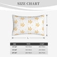 thumbnail image 4 of Sikiie Wheat Print Plush Pillow Cover, Wrinkle-proof and Stain-resistant Pillow Protector without Pillow Core, Home Decoration-14"x20", 4 of 6