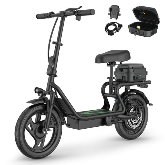 AOVOPRO  500W 14 inch Commuter Electric Scooter with Tailbox for Adult-Up to 27 Miles 21MPH