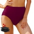 thumbnail image 2 of YHAJDS Womens Swim Bottom High Waist Solid Color Swim Shorts For Period Use, 2 of 5