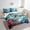 Blue Brown Pink, variant on 7pcs Cartoon Penguin Twin Comforter Set for Kids Boys Girls Beach Themed Bedding Comforter Sets, Antarctic Animal Bed in a Bag Cute Wildlife Bedding Set, Coastal Sea Ocean Marine Bed Sheets Set
