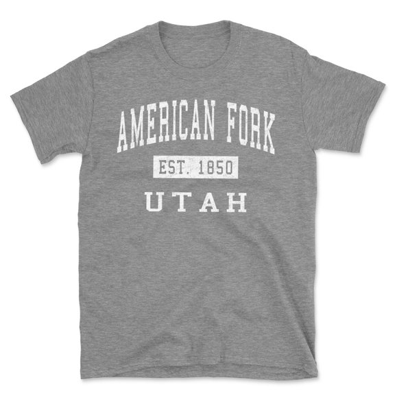 American Fork Utah Classic Established Men's Cotton T-Shirt