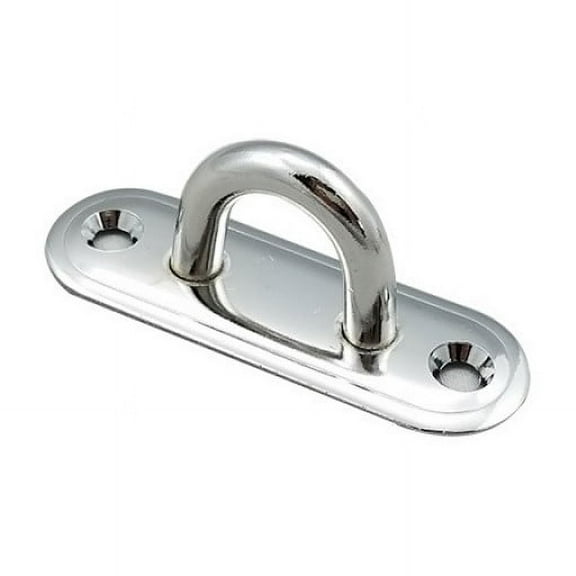 White Water 02342S Stainless Oblong Pad Eyes, 2-3/8"