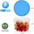 thumbnail image 2 of Food Storage Freezer Containers with Clear Bottom and Twist-Top Lids, Reusable, Plastic Airtight Meal Prep Containers, BPA-Free | Stackable | Leak-Proof | Microwave/Dishwasher Safe, 2 of 6