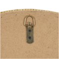 thumbnail image 6 of DecMode 24" x 24" Brown Wrapped Wall Mirror with Beaded Frame, 6 of 10