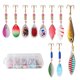 thumbnail image 1 of Señuelo Giratorio Con Cuchara Metal 10 Unidades/juego Colores Anzuelo Triple Pesca Dura, 1 of 9