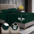 thumbnail image 7 of 4-Piece Extra Deep Pocket Sheet Set | Fits upto 21 Inch Mattresses, Soft Cooling Microfiber, Hotel Luxury, OEKO-TEX Certified | Utopia Bedding, Queen, Emerald, 7 of 7