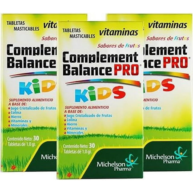 KIDS Complement Balance PRO suplemento alimenticio con vitaminas y minerales. 3 PACK