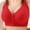 Red, variant on Fatuov Womens Front Closure Bra Light Support Comfortable Wireless Bra for Lounge Push Up Full Coverage Breathable Bra, All-Day Wear, Underwear 38A