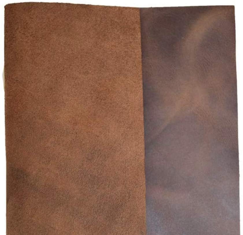 Reddish Brown, 12X12inches Tooling Leather Square 2.0mm Thick Finished Full Grain Cowhide Leather Crafts Tooling Sewing Hobby Workshop Crafting Leather Accessories 