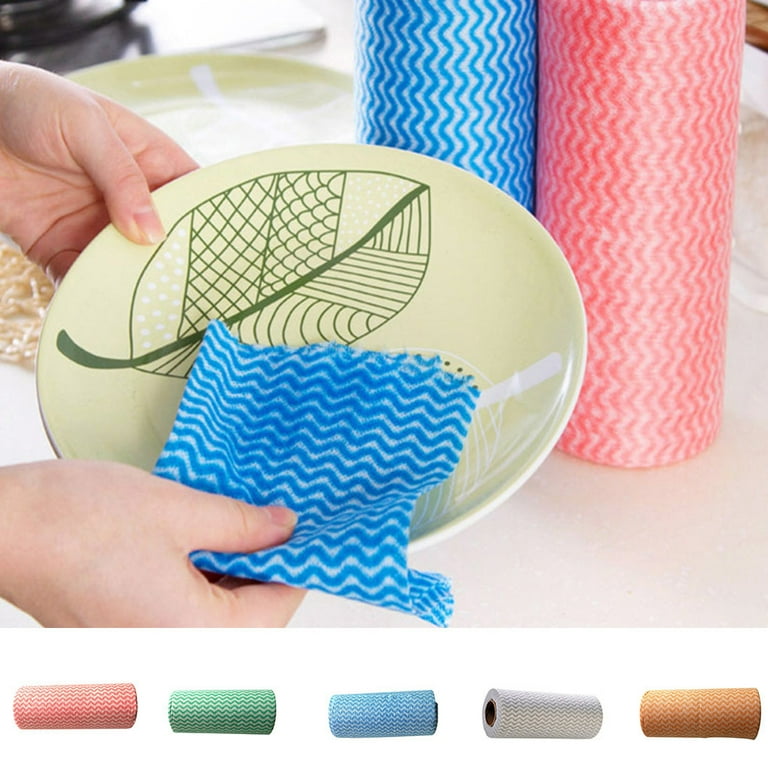 Disposable Dish Cloth Non-stick Oil Non-woven Cleaning Rag For Kitchen,  Table And Dishes