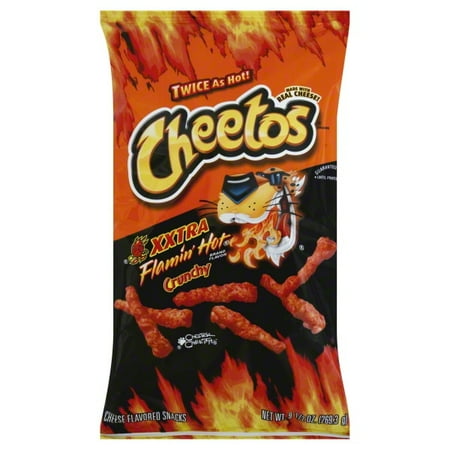 Cheetos Crunchy Xxtra Flamin' Hot Cheese Flavored Snacks, 9.5 oz