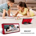 thumbnail image 6 of SaniMore for Samsung Galaxy Z Fold 3 7.6 inch Slim Case, Military Grade Shockproof Hard PC Cover Built-in Invisible Folding Bracket Kickstand Thickened Lens Frame for Samsung Z Fold 3, Red, 6 of 10