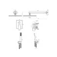 thumbnail image 3 of EastVita Round Shower System. 12 Inch Rainfall Shower Head With Handheld Combo. Wall Mounted Shower System Shower Fixtures With Pressure-Balanced Valve. Matte Black/Brushed Nickel, 3 of 8