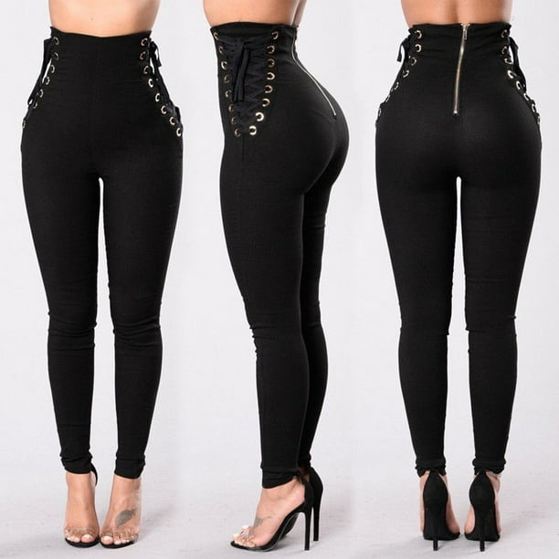 Lace stretch cheap pants