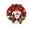 Noel Wreath-A1, variant on 3D Fabric Poke Wreath DIY Kit for Adults Christmas Holiday Decor, Textured 3D Fabric Wreath, No-Sew DIY Supply, With Hook, Highland Cow Themed Wreath