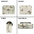 thumbnail image 7 of TSOVTHRID Butterfly Daisy White Print Crossbody Bags Womens Leather Snowflake Womens Shoulder Handbags Holiday Casual Small Purses Crossbody Going-out Bag, 7 of 7
