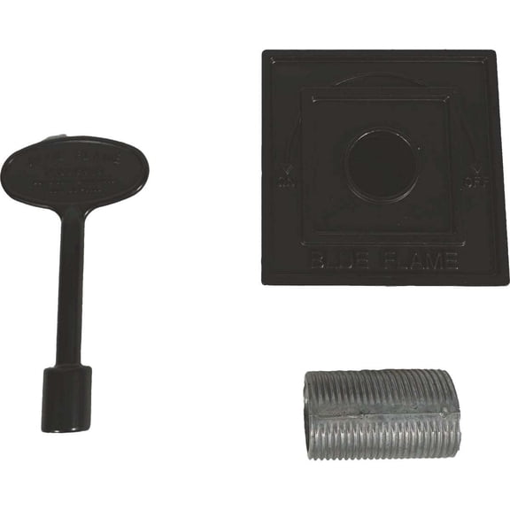 Blue Flame DKS.0505 Gas Valve Flange Kit Black Flat Zinc Flat