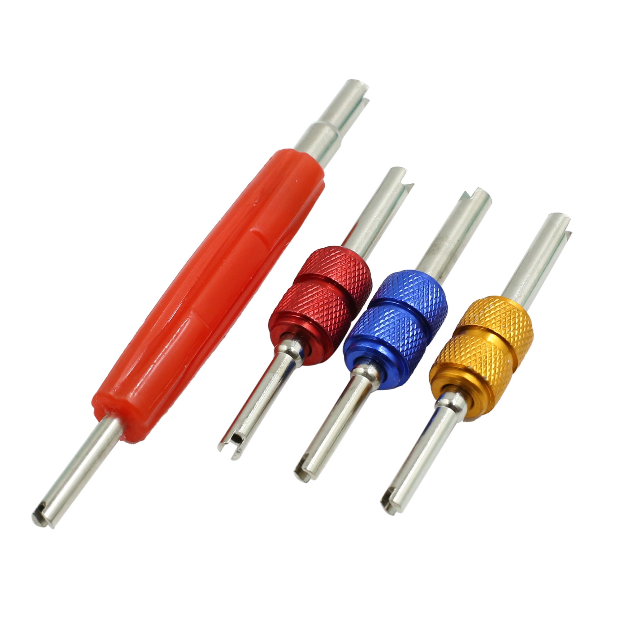 4pcs Tire Valve Air Conditioner Repair Installation Remover Tool for